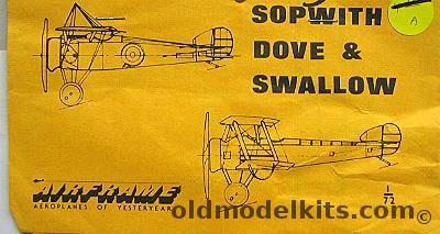 Airframe 1/72 Sopwith Dove and Swallow Conversion Kits plastic model kit